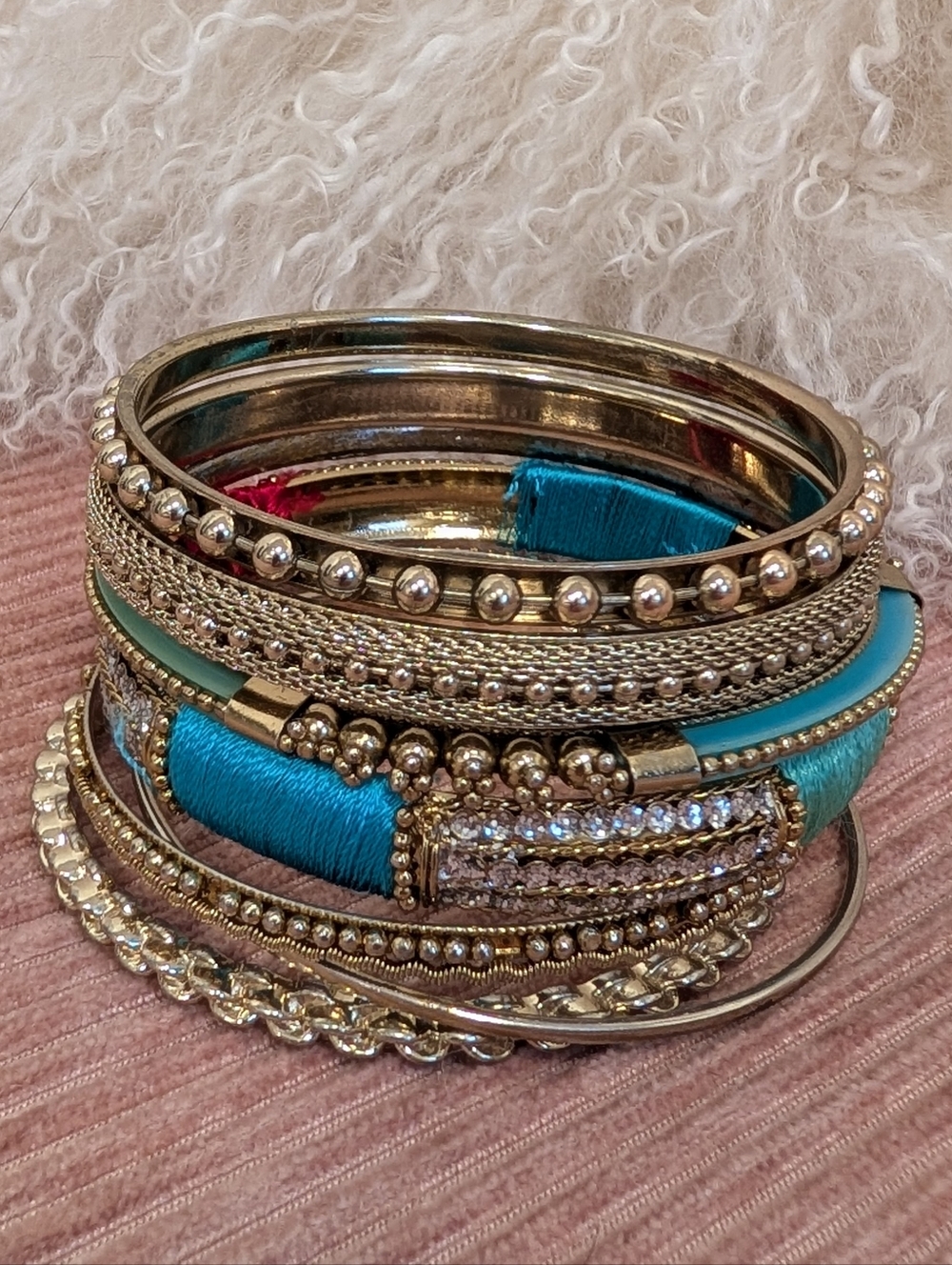 Bangle Gold Tone Bracelet Set